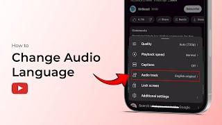 How to Change Audio Language in YouTube Videos?