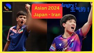 Tomokazu Harimoto (Japan) vs Benyamin Faraji (14-years-old - Iran) | Asian Championships 2024