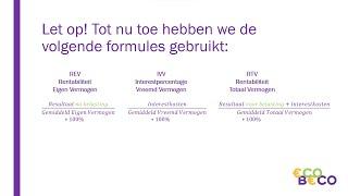 Rentabiliteit - Bedrijfseconomie