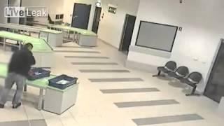 LiveLeak com   Airport's security officer saves a baby in an amazing catch