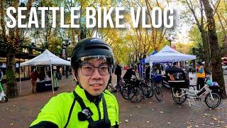 Free Swag and Ice Cream + Back Alley Bike Shop Tour [Downtown Seattle Bike Vlog]