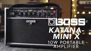 Boss Katana-Mini X 10W Portable Guitar Amp with FX