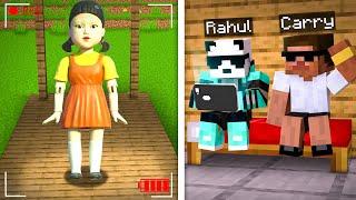 We Found SQUID GAME DOLL on a HIDDEN Camera in Minecraft!