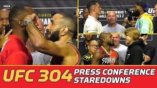 UFC 304 Press Conference Faceoffs: Leon Edwards Fails To Make Belal Muhammad Flinch | MMA Fighting