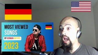 American Reacts To Top 100 Most VIEWED SONGS of ALL TIME by GERMAN Artists | August 2023