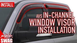 In-Channel Window Visor Installation - AVS Products - RHRSwag.com