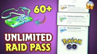 How To Get 60+ Raid Pass in Pokemon Go | Best Trick To Get Unlimited Raid Pass in Pokemon Go 2024