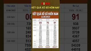 Kết Quả Xổ Số Miền Nam 11/6/2023 #xosohomnay #xosomiennam #xsmn #ketquaxosomoinhat