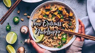 Thai Erdnuss Nudelsuppe Ramen - vegan * Rezept