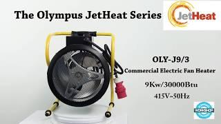 Olympus OLY-J9/3 Commercial / Industrial Electric Fan Heater (9Kw/30000Btu) Demo Video