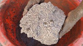 ASMR: Reused gritty cement crumbling in water, Oddly satisfying, Sleepaid, Mind relaxing, sandment