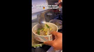 Acorn Noodle Soup Recipe ‍ #shorts