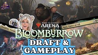 DRAFT Bloomburrow - MTG Arena - UB Rats splash Zoraline & Ygra #mtgdraft #magicthegathering