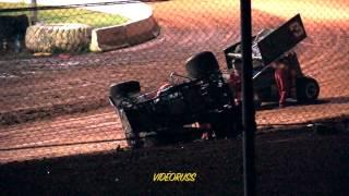 Hayley Sayers Sprintcar Crash 12-04-14 by videoruss