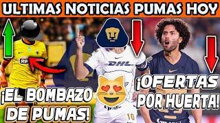 ULTIMA HORA REMPLAZO SALVIO? PUMAS BUSCA BOMBA EUROPEA! OFERTAS FORMALES POR HUERTA Y EL NUEVO 10!