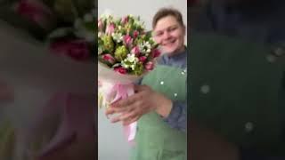 Идея упаковки весеннего букета