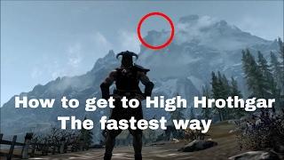 How to get to High Hrothgar the fastest way (in Skyrim)