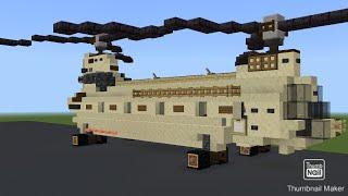 Minecraft Boeing CH-47 Chinook Helicopter Tutorial