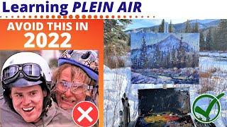 Plein Air Painting- Top 4 Beginner Plein Air MISTAKES To Avoid In 2022