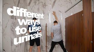 10 WAYS TO PEE IN A URINAL [for men only]