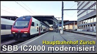 IC 2000 Modernisiert kommt beim Hauptbahnhof Zürich