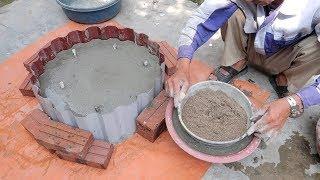 Ideas Cement Step By Step - Creative a Pots Combined Fish Tanks From Corrugated Panel And Cement