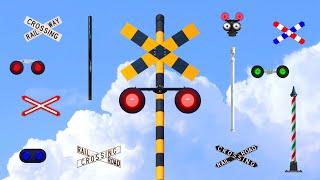 【踏切アニメ】カスタムふみきりカンカン＼着せ替え／Custom! Imaginary railroad crossings and trains!