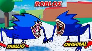 Dibujamos a Shin Sonic y Le Damos Vida en Roblox // Riku