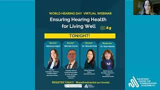 WEBINAR RECORDING | World Hearing Day: Ensuring Hearing Health for Living Well, 3 March 2025