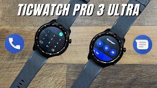 Ticwatch Pro 3 Ultra GPS - Phone Calls and Messaging