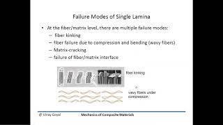 Mechanics of Composite Materials: Lecture 9- Failure Theories