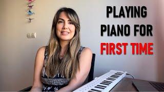 Playing Piano for The First Time | Hello Iran TV
