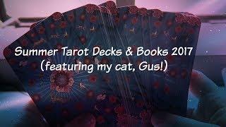 Summer Decks + Books for 2017 (featuring my cat, Gus!)