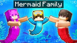 Adopted By A MERMAID FAMILY In Minecraft!