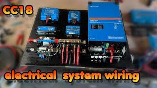 Wiring the full victron electrical system camper conversion CC18