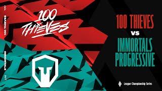 100 vs. IMT - Week 1 Day 2 | LCS Spring Split | 100 Thieves vs. Immortals Progressive (2023)