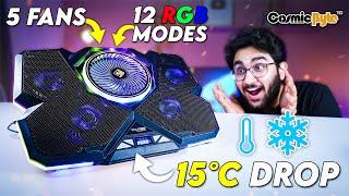 This Gaming Cooling Pad is Ultimate in Temperature Drop | Cosmic Byte Cyclone RGB️️