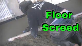 HOW TO LAY FLOOR SCREED SAND AND CEMENT MIX & PLASTER SPOTS INDACATORS