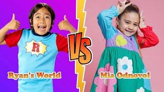 Ryan's World Vs Mia Odnovol (Nastya Artem Mia) Transformation  New Stars From Baby To 2023