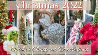 *2022* OUTDOOR CHRISTMAS HOME TOUR! HOLIDAY DECORATING IDEAS | PLUS DIGITAL HOLOGRAM ILLUSIONS