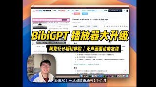 BibiGPT 播放器大升级 & 视觉化总结初体验：无声画面也能分析！