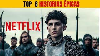  ¡TOP 8 MEJORES películas y series épicas históricas en Netflix (2024)! 