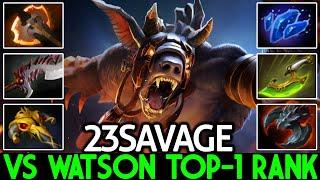 23SAVAGE [Ursa] Aggressive Monster VS WATSON Top-1 Rank Dota  2