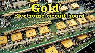 Gold recycle at home from electronic circuit board scrap How To gold recover.