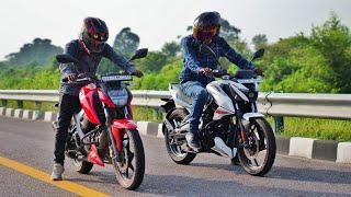 TVS Apache 160 4v Vs Bajaj Pulsar N150 | Isne To Halat Kharab Kar di