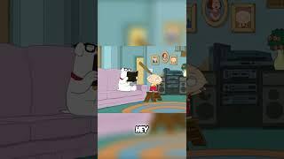 Stewie hits Brian in the face with a baseball bat///Family Guy funny moments #familyguy