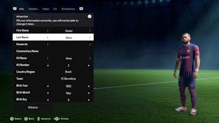 Dani Alves FIFA 24 pro clubs look alike tutorial | EA SPORT FC 24 | Fc Barcelona | Brazil