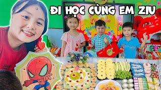 Hằng Hóng Hớt Thử Thách 1 Ngày Ở Trường Mầm Non Học Cùng Em Ziu Sẽ NTN