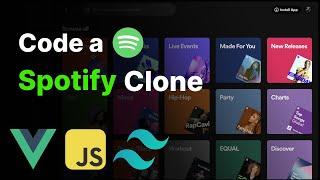 Spotify Clone with Vue 3, Vite, Tailwind CSS, Pinia, Javascript