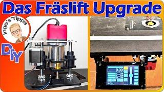 Fräslift Upgrade mit AUK-Tools 1500W Router, Spannzange 12mm & elektr. Touch Routerlift | IngosTipps